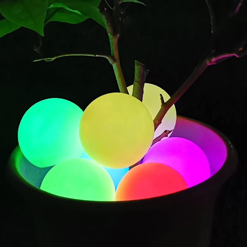 LanPool Floating Pool Light Ball, RGB Color Changing Bath Hot Tub Light, IP68 Waterproof Orb Light up Ball for Pool Gift, Glow Led Pool Balls Lights for Hot Tub,Pond,Bathtub,Spa, Decor Outdoor Indoor(2PCS) - Image 1